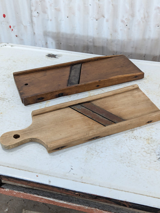 Vintage Wooden Cabbage Shredders