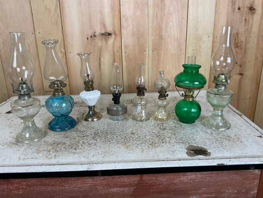 Small Vintage Oil Lamps
