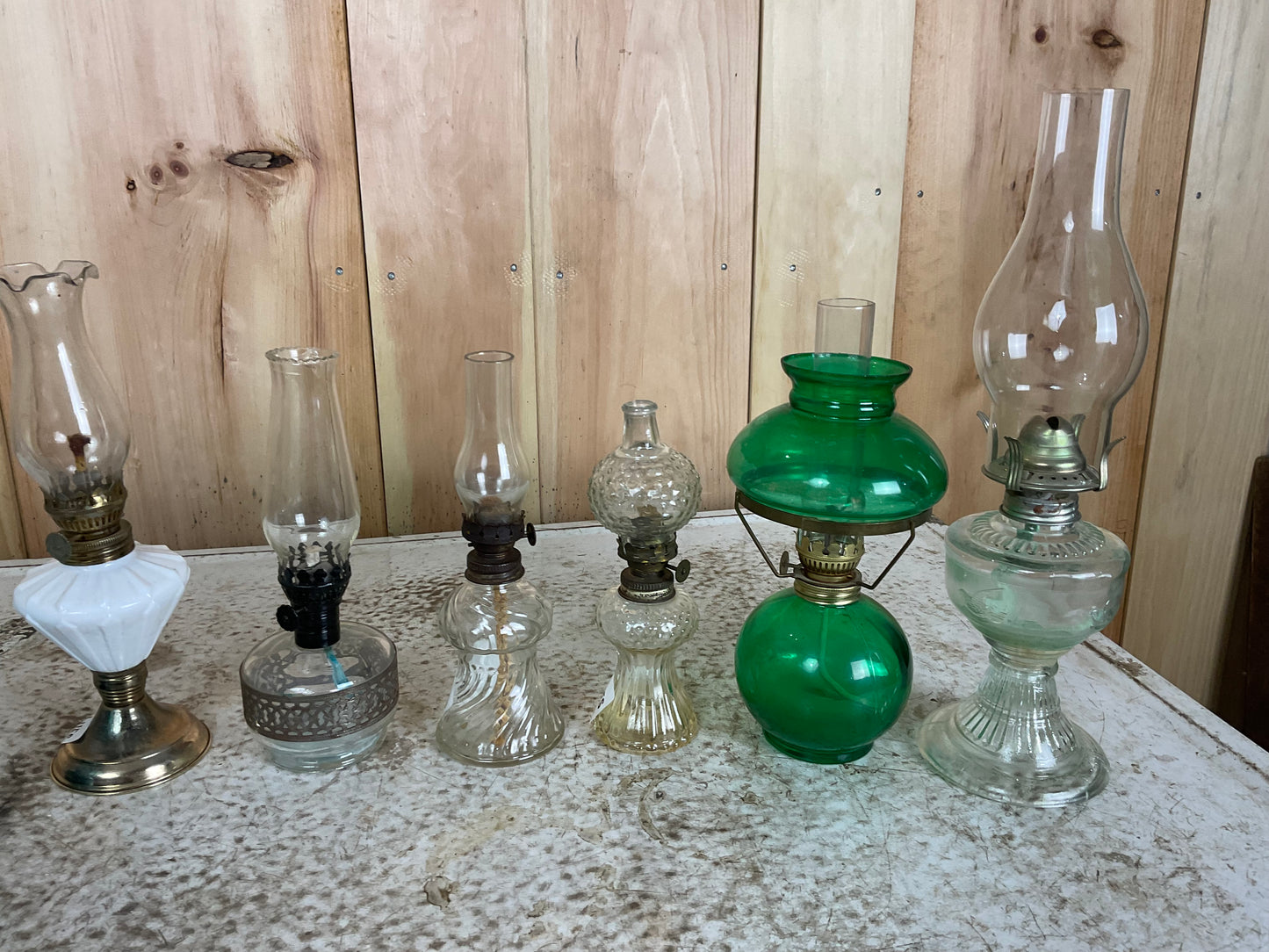 Small Vintage Oil Lamps