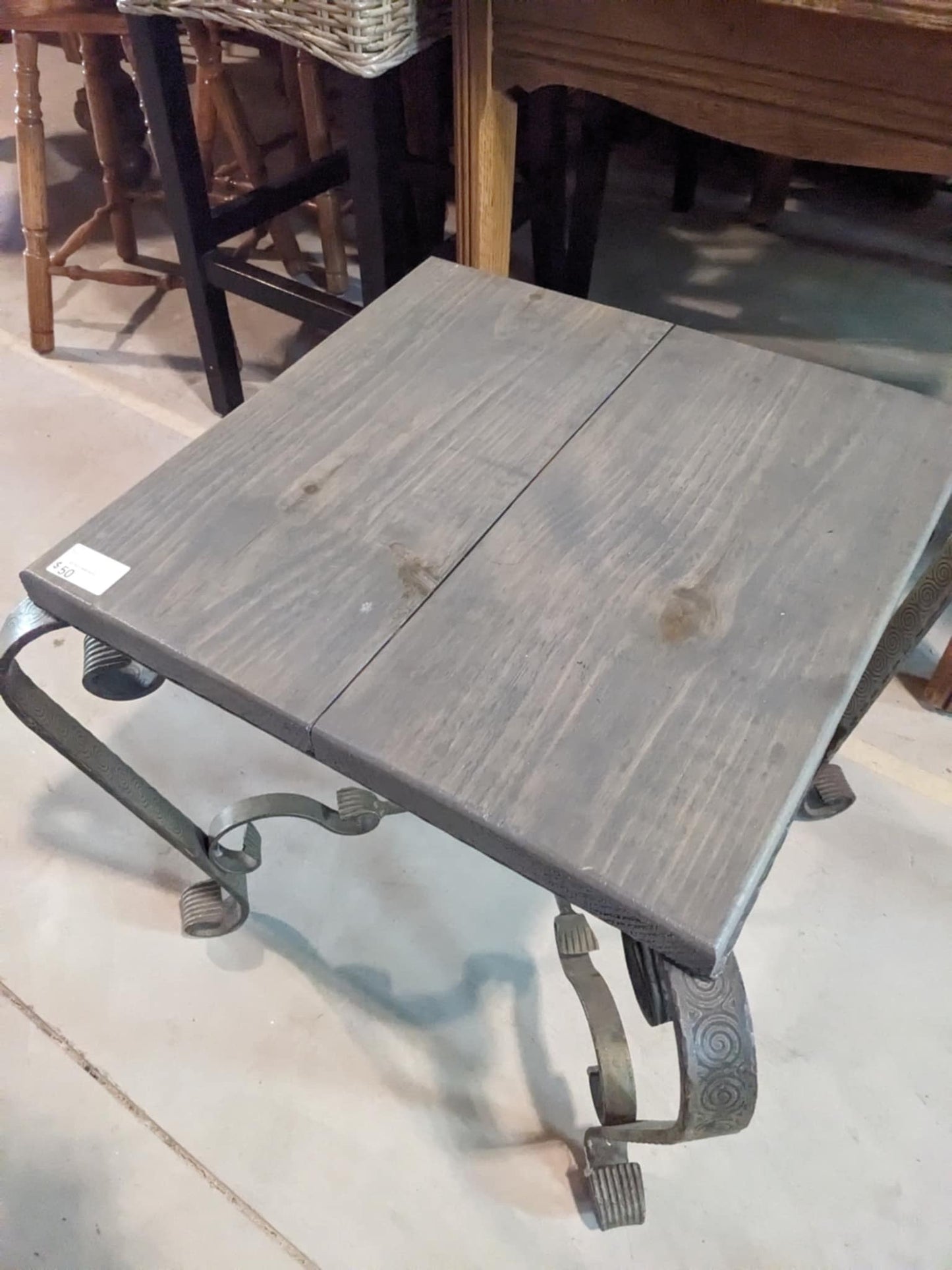Rustic Square End Table