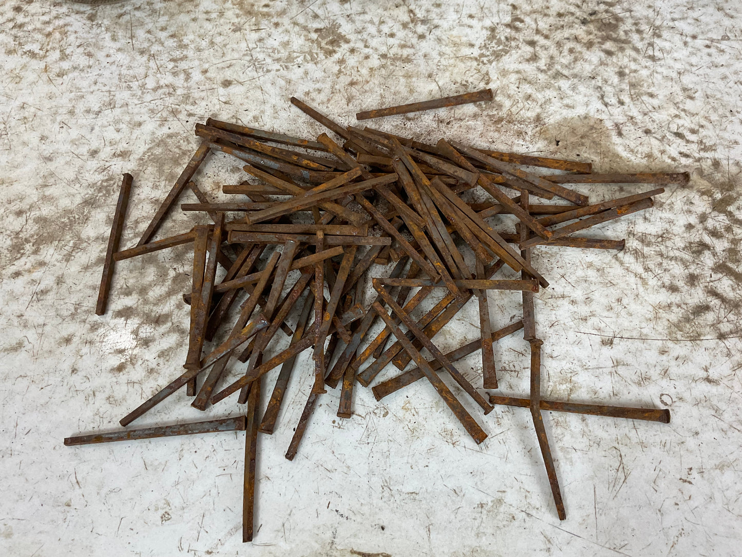Jar of 2.5” (8d) Antique Cut Square Nails