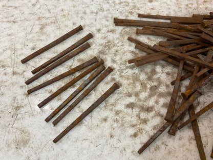 Jar of 2.5” (8d) Antique Cut Square Nails