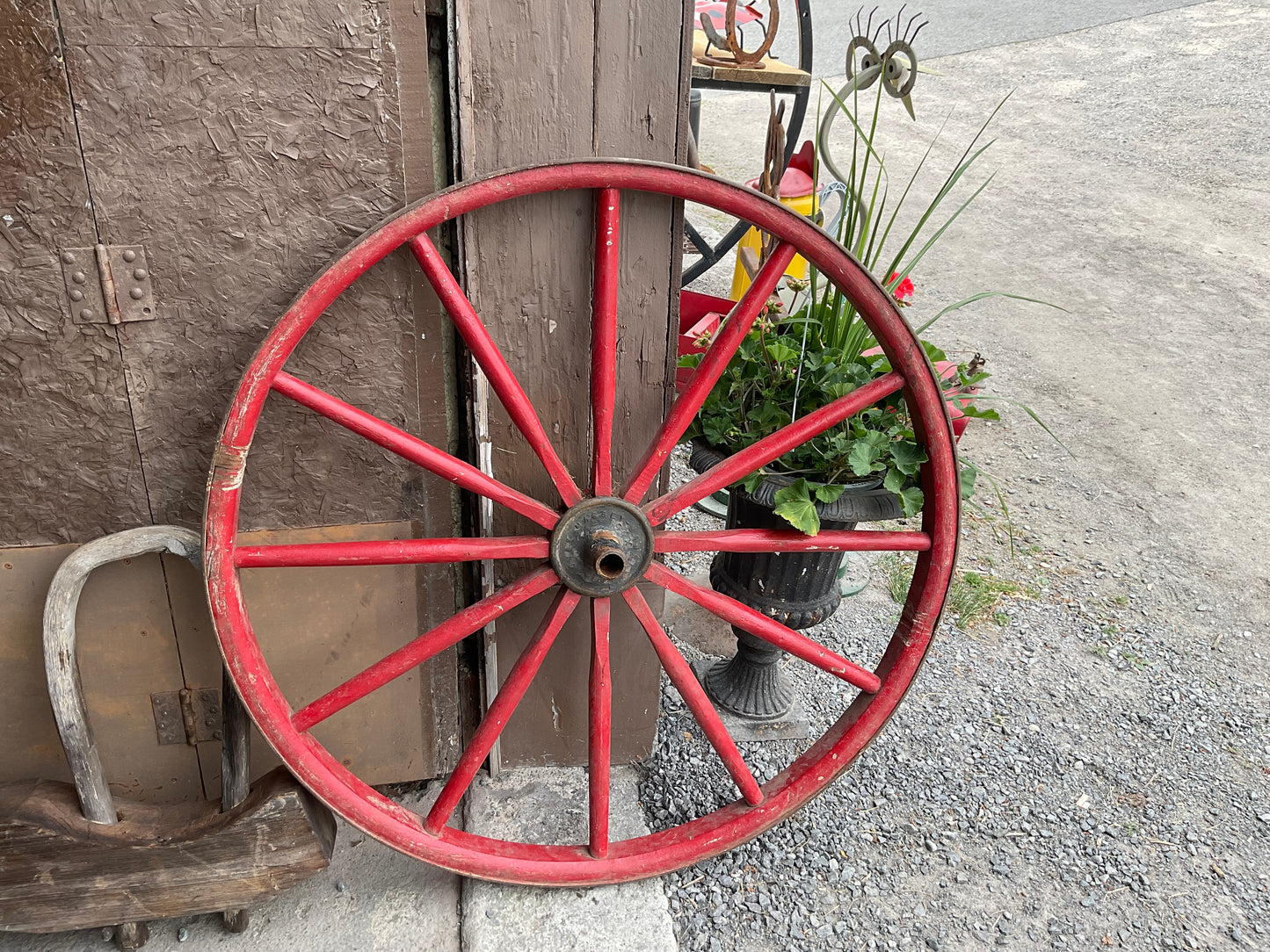 Massey Harris Wooden Wagon Wheel