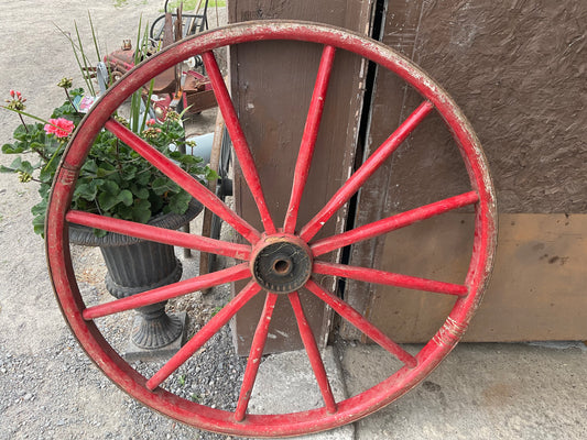 Massey Harris Wooden Wagon Wheel