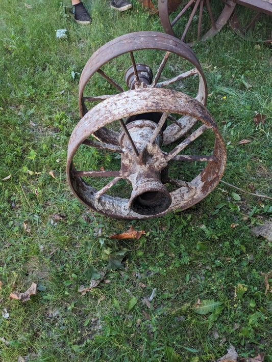Pair of 20” Iron Wheels
