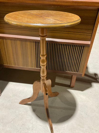 Round Wooden End Side Table