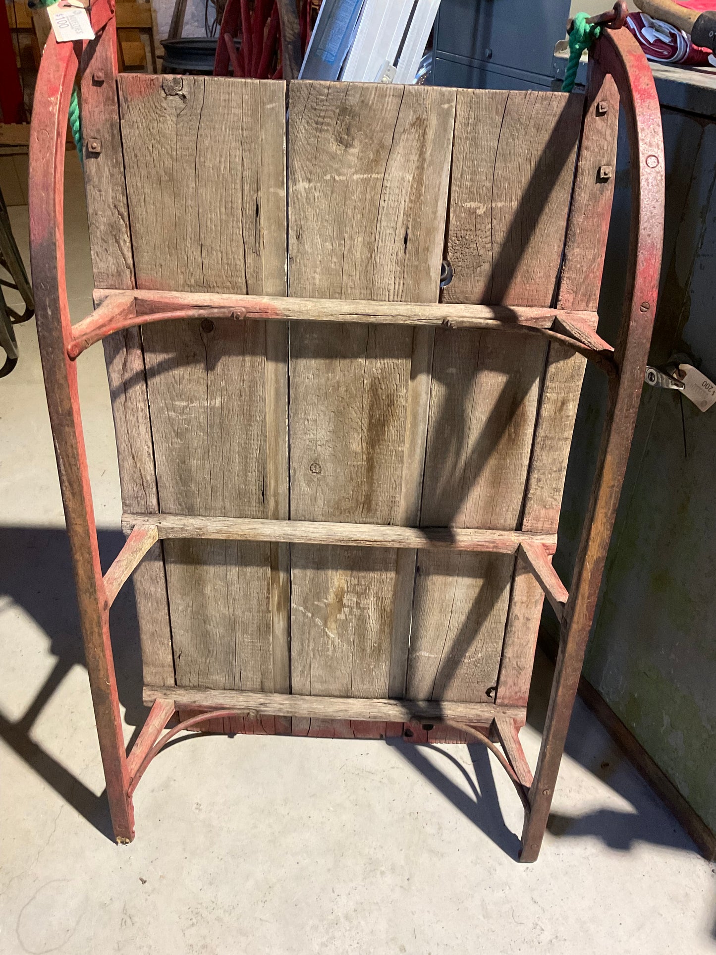 Antique Rustic Red Sled