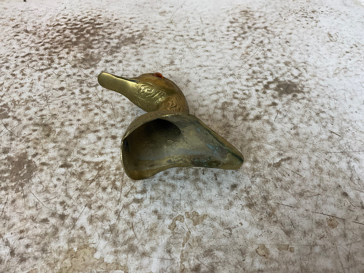 Vintage Brass Duck Head
