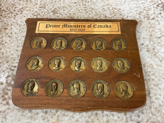 Prime Ministers of Canada Plaque 1867-1969