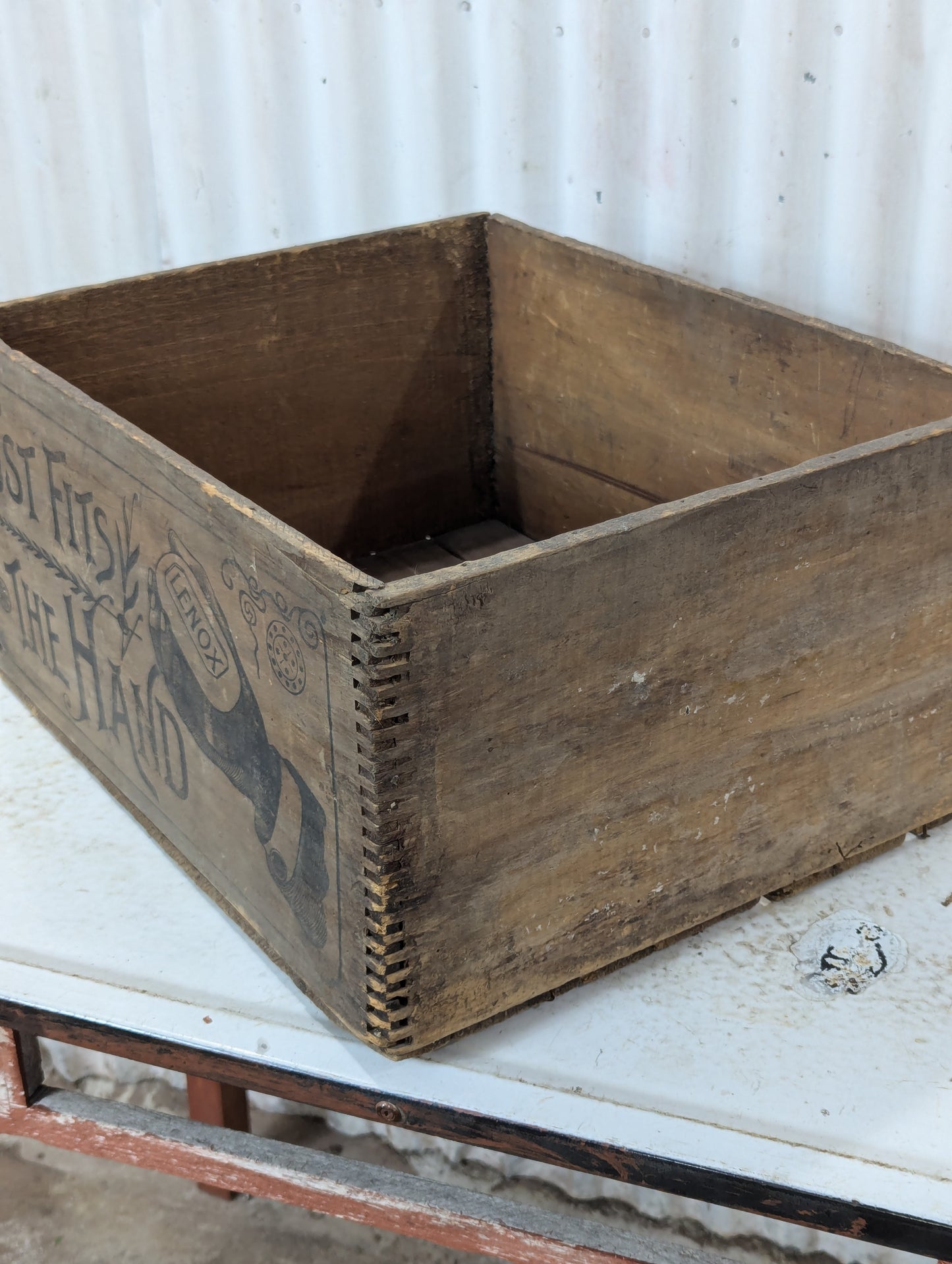 Vintage Lenox Soap Wooden Shipping Crate