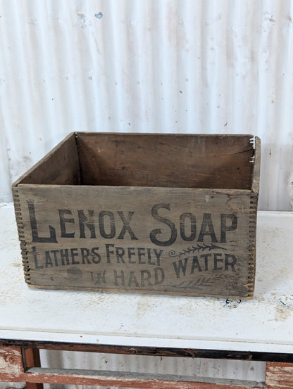 Vintage Lenox Soap Wooden Shipping Crate