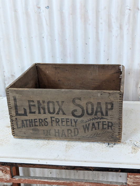 Vintage Lenox Soap Wooden Shipping Crate