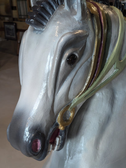 Handcrafted Solid Wood Carousel Horse