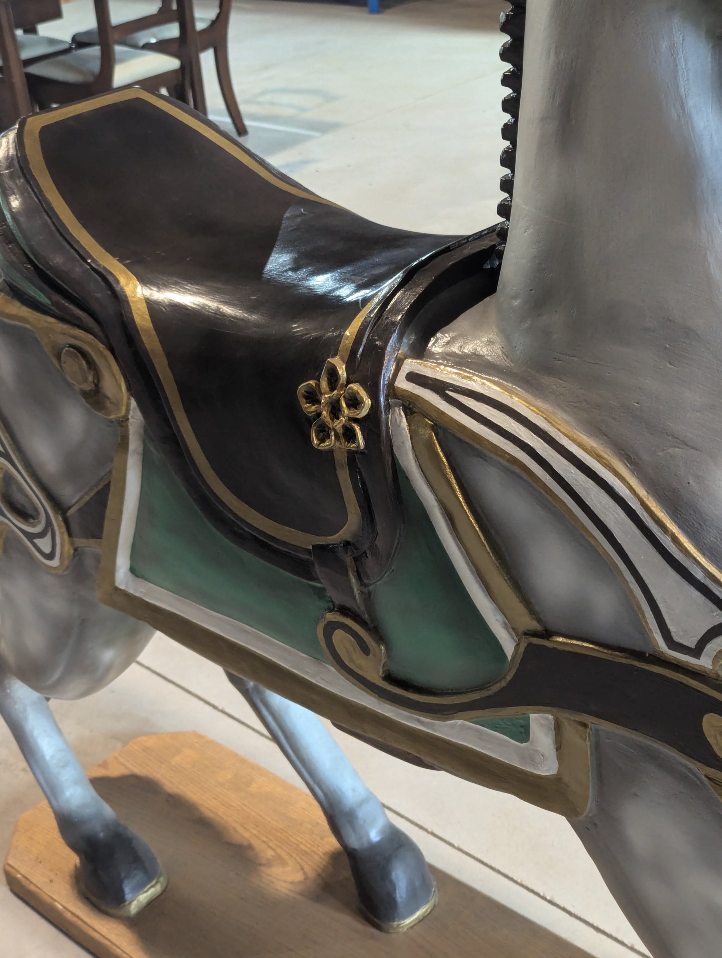 Handcrafted Solid Wood Carousel Horse