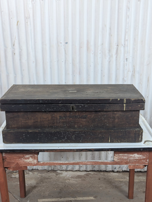 Small Antique Wooden Carpenter’s Trunk
