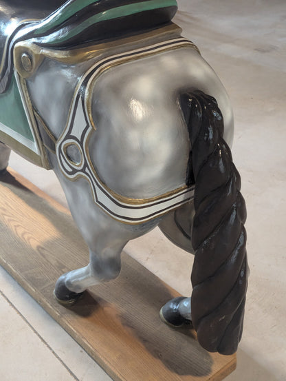 Handcrafted Solid Wood Carousel Horse