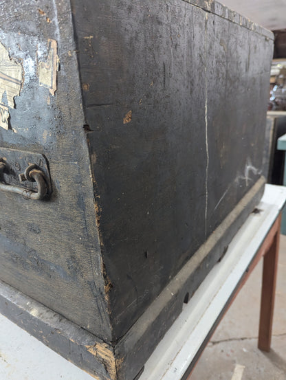 Antique Wooden Steamer Trunk