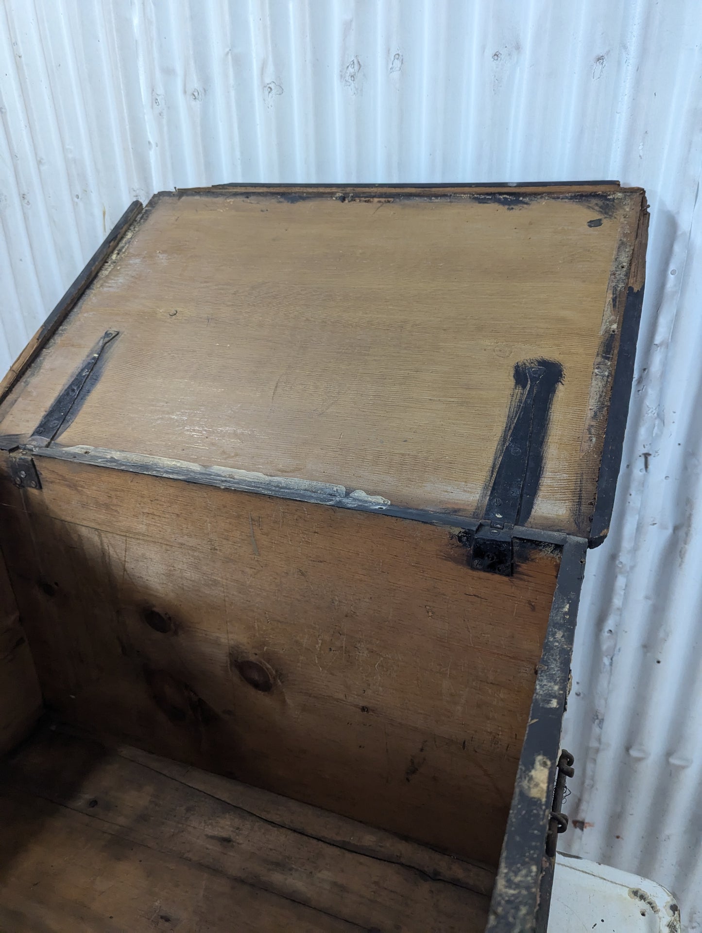 Antique Wooden Steamer Trunk