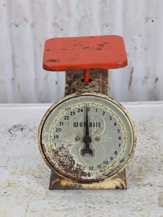 Vintage Way Rite Metal Household Scale