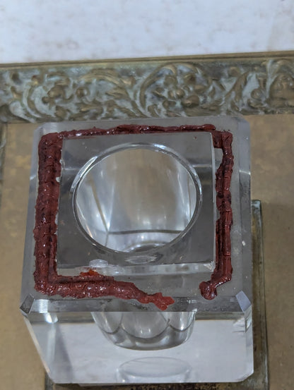 19th Century Antique Guided Brass Pen Tray