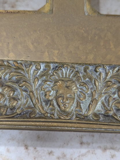 19th Century Antique Guided Brass Pen Tray