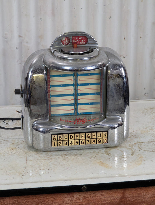 Vintage Seeburg Wall-O-Matic Jukebox (No Key)