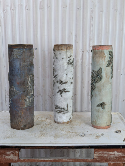 Antique Wood Print Rollers
