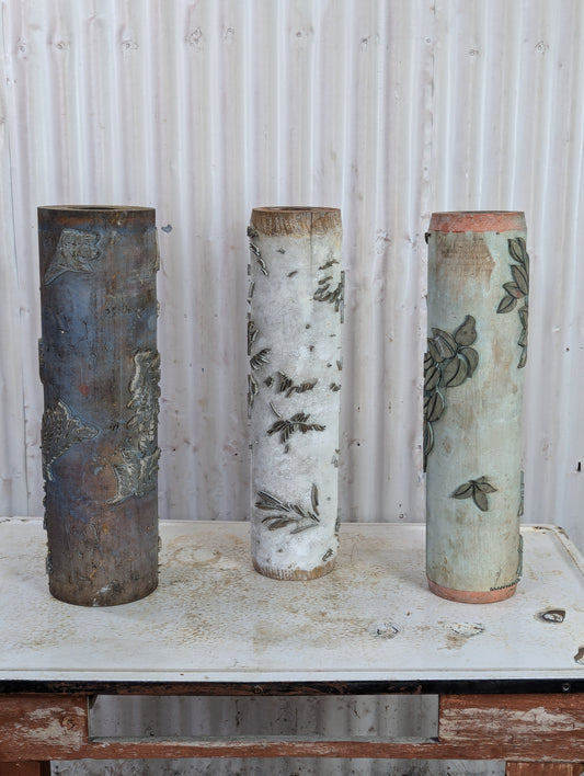 Antique Wood Print Rollers