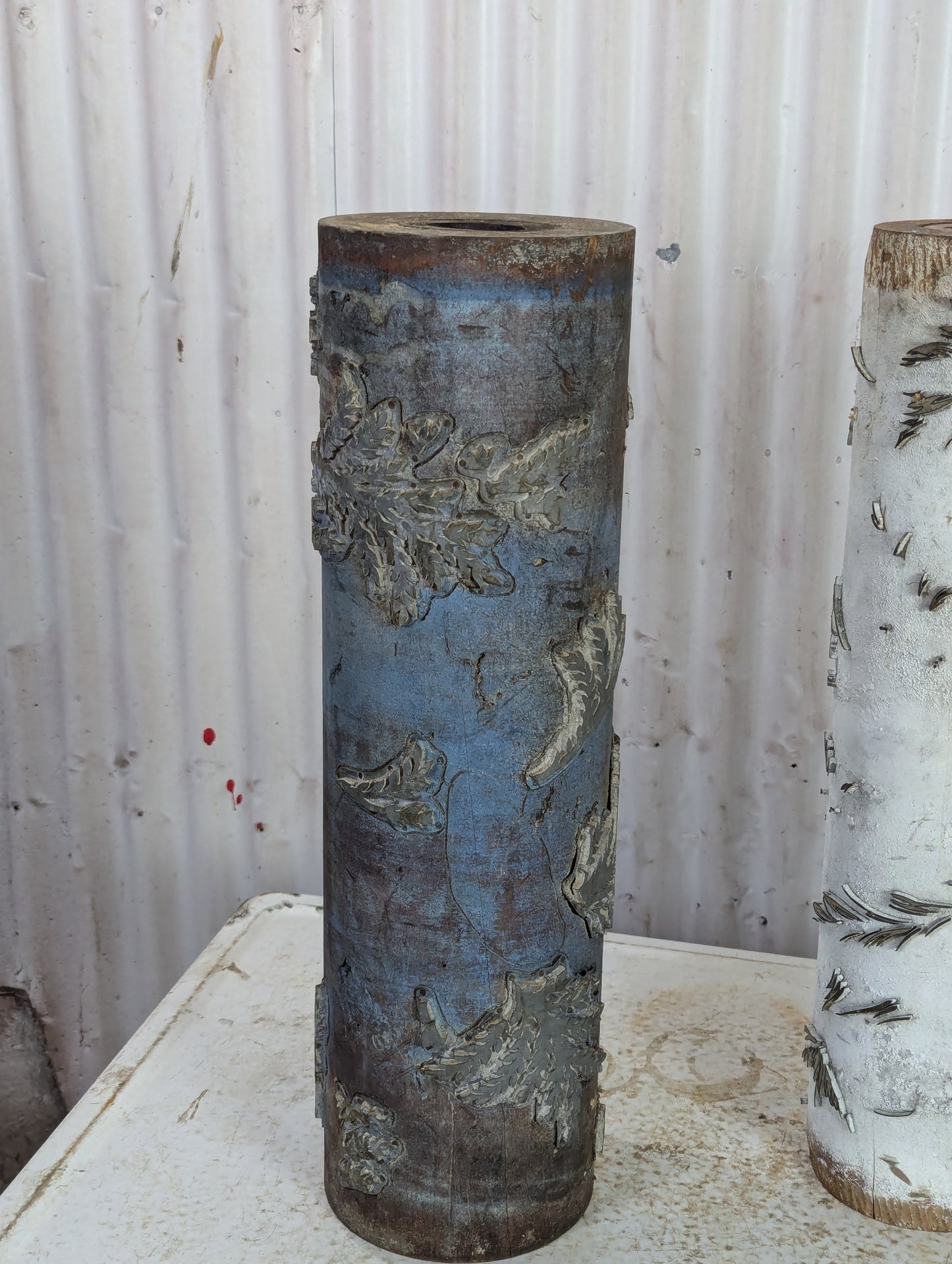 Antique Wood Print Rollers