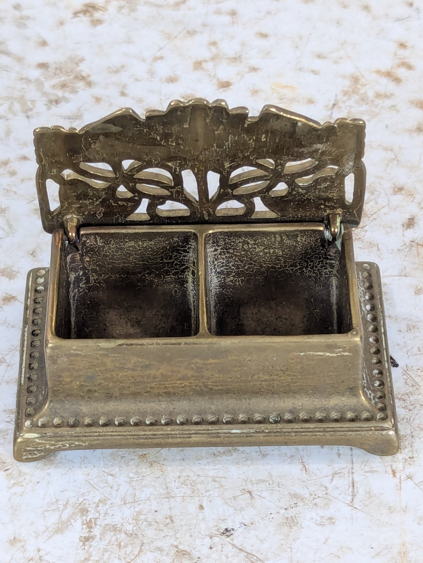 Vintage Brass Stamp Holder