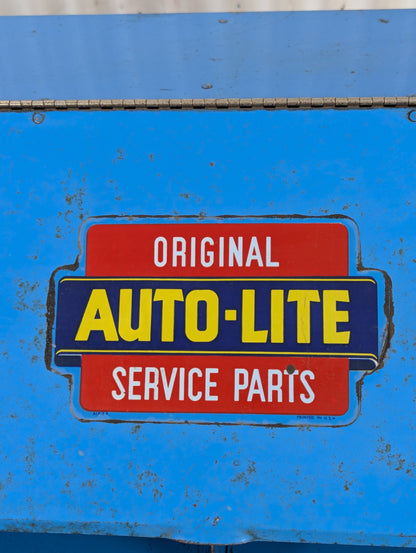 Original Auto Lite Service Parts Metal Cabinet