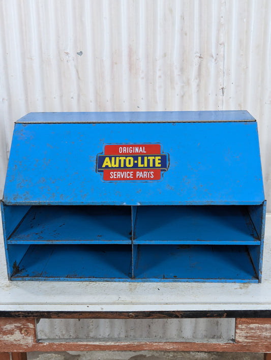 Original Auto Lite Service Parts Metal Cabinet