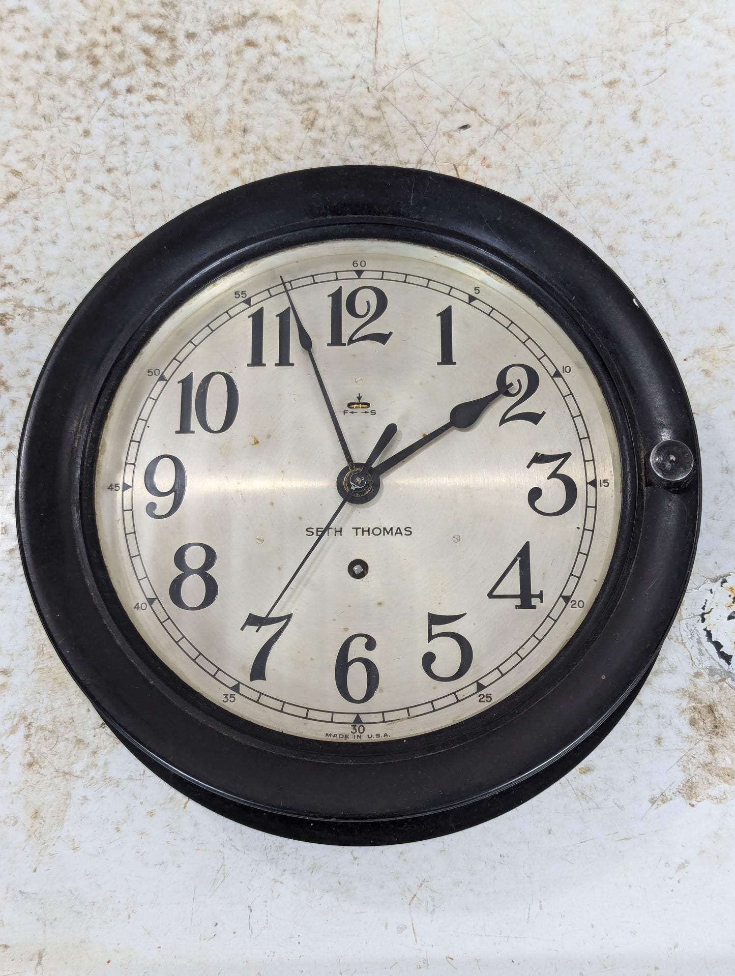 Vintage Seth Thomas Porthole Ships Clock