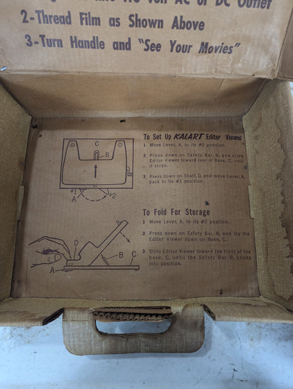 Vintage Kalart Editor Viewer Eight Model EV8 in Original Box