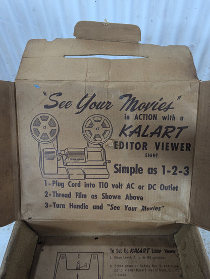 Vintage Kalart Editor Viewer Eight Model EV8 in Original Box