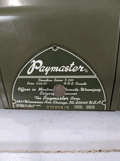 Vintage Paymaster Canadian Series X-550