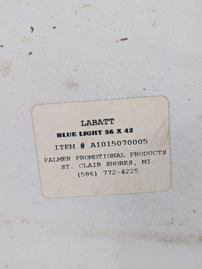Metal Labatt Blue Light Sign