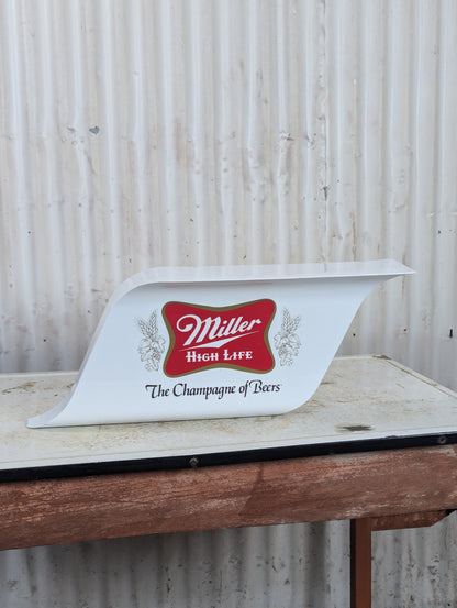 Plastic Miller Beer Shelf Decor