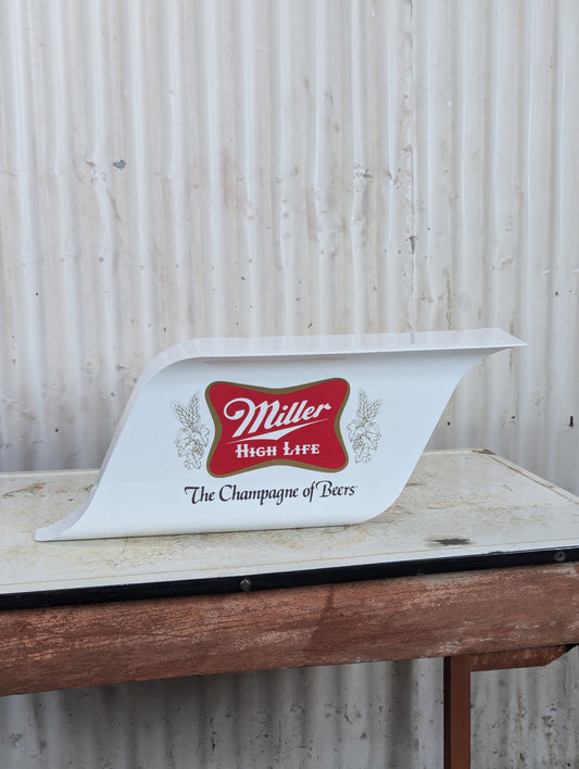 Plastic Miller Beer Shelf Decor