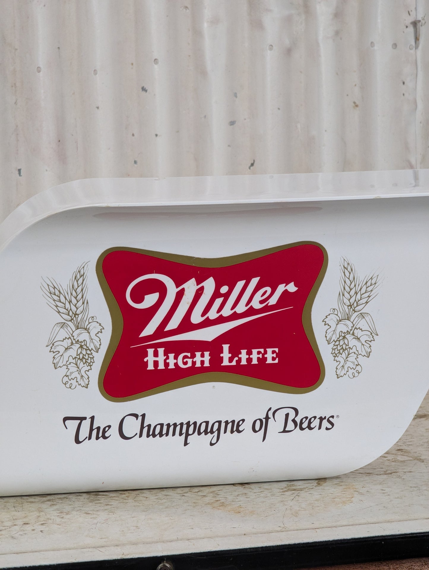 Plastic Miller Beer Shelf Decor