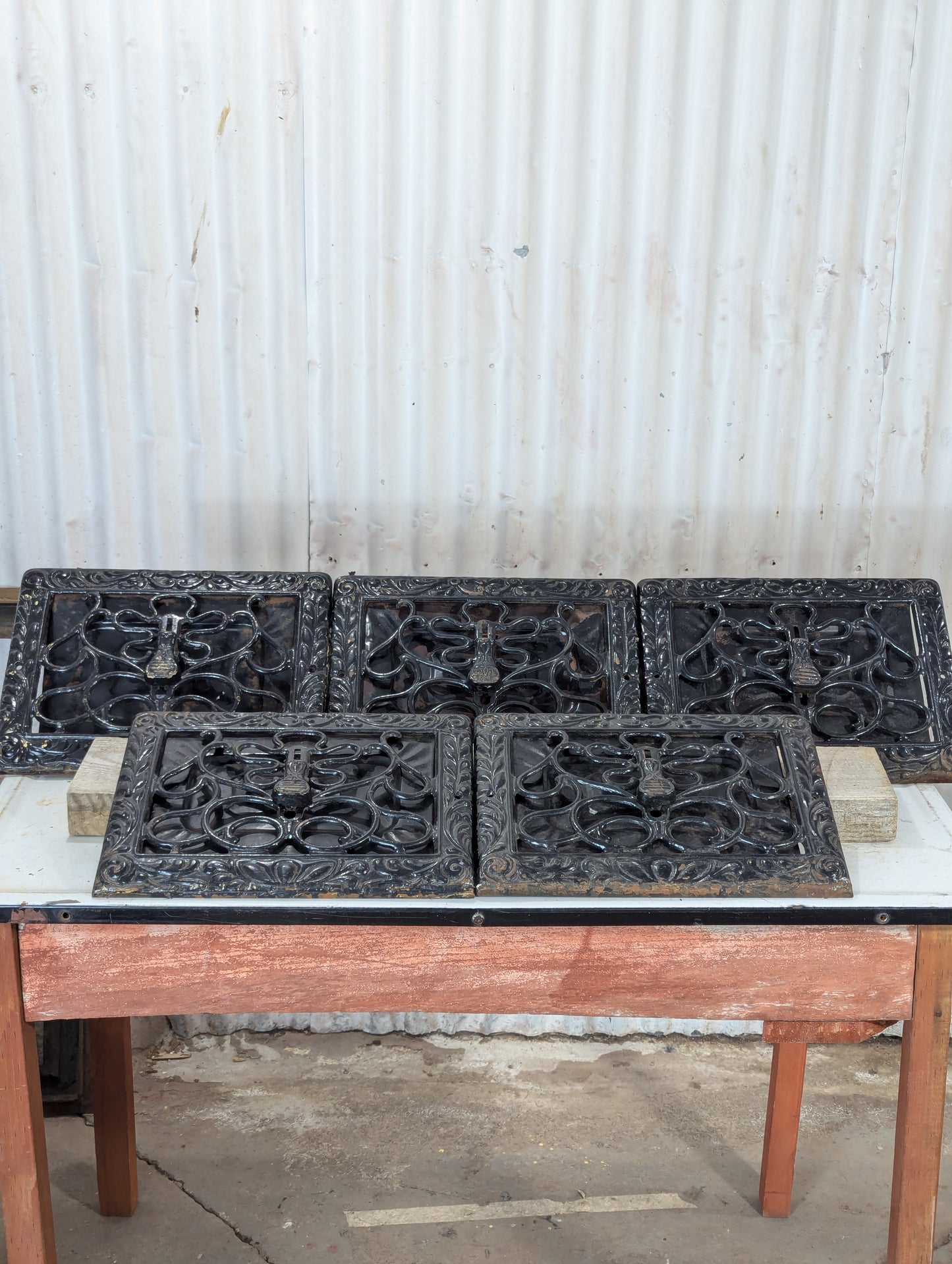 Vintage Cast Iron Wall Registers