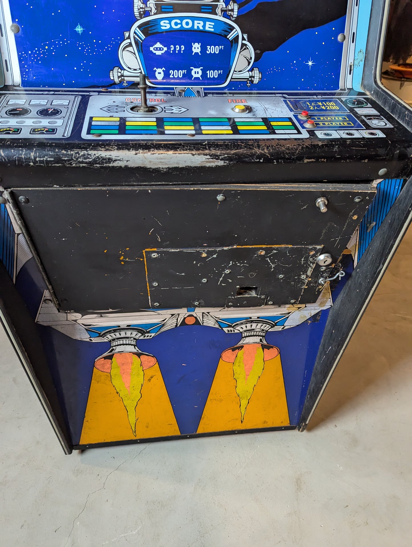 Sega Space Attack Arcade Cabinet