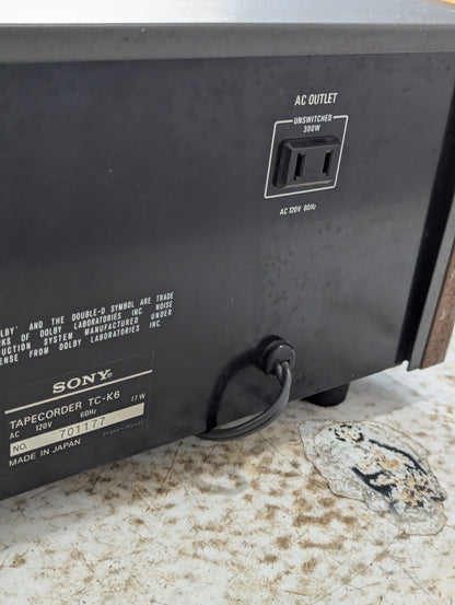 Sony TC-K6 Cassette Deck