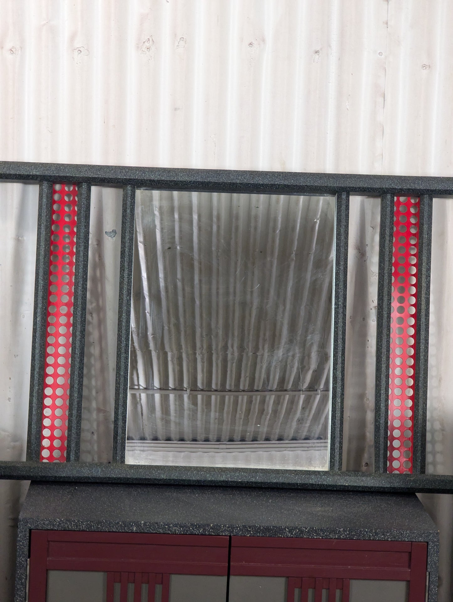 Cabinet with 4 Speaker & Wall Mirror Set