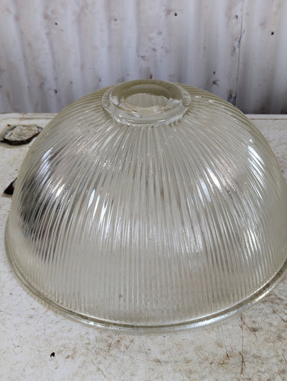 Ribbed Clear Glass Industrial Light Shades