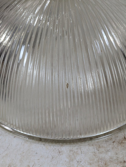 Ribbed Clear Glass Industrial Light Shades