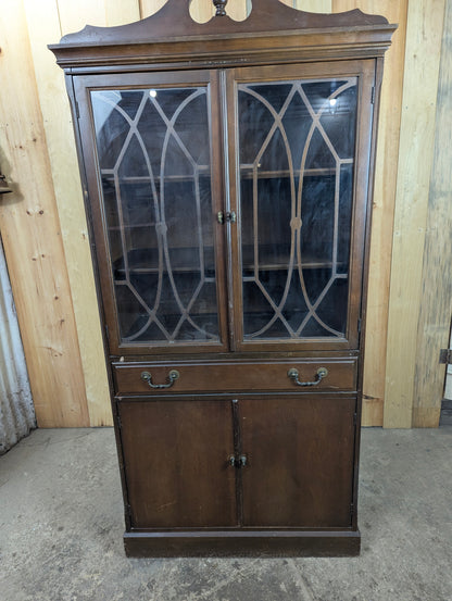 Vintage One-piece China Cabinet