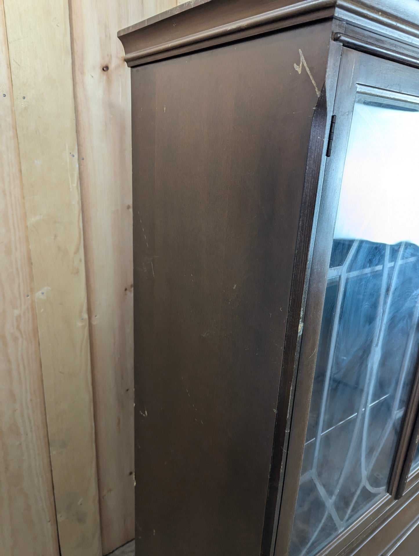 Vintage One-piece China Cabinet