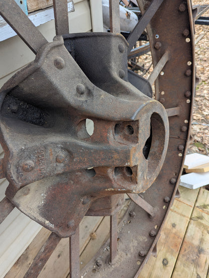 Pair of Farmall Model H Steel Rear Wheels - 50”x 8”