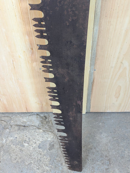 Antique One Man Crosscut Logging Saw